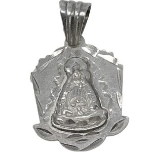 Silver Pendant Caridad del Cobre 1 1/2"