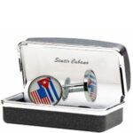 Cuban American Silver Tone Cufflinks