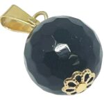 Azabache Sphere with Dimples 1/2" Diameter