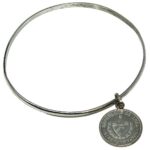 Silver Bracelet with Original Silver 10 Cent Piece 1948/1949