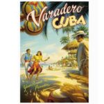 Framed Retro Image "Varadero" for the 1950's 16" x 20" Height