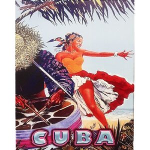 Framed Retro Image of Rumbera 1940’s 16″ x 20″ Height