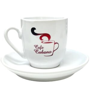Demitasse Set – Cuban Coffee Design with Metal Stand