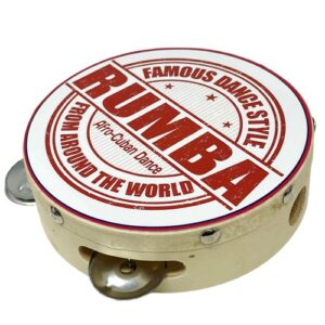 Tambourine 6" with famous dance style image.