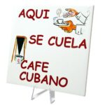 Ceramic Tile 6 x 6 with Tetera Design. For Wall or Table