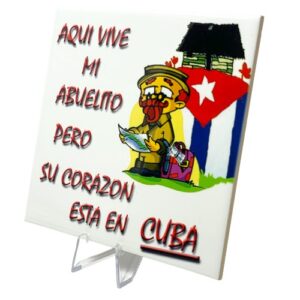 Ceramic Tile 6 x 6" Abuelito. For Wall or Table