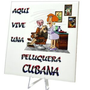 Ceramic Tile 6 x 6" Peluquera. For Wall or Table