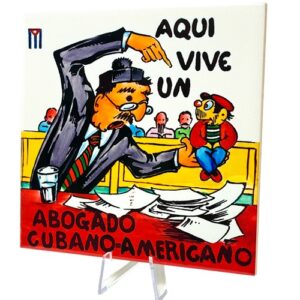 Aqui Vive un Abogado Cubano Americano Tile 6 x 6