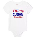 Baby Onesie – "I Love My Cuban" (Customizable)