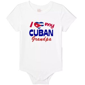 Baby Onesie – "I Love My Cuban" (Customizable)
