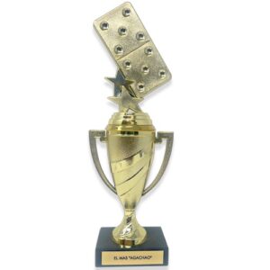 14” Domino Trophy " El Mas Agacha'o "