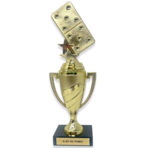 14” Domino Trophy "El Rey del Forro"
