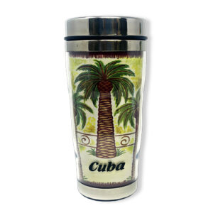 Water Drinking Cooler with Tropical Palm Design