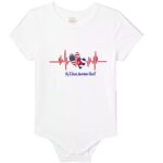Baby Onesie - "My Cuban American Heart"