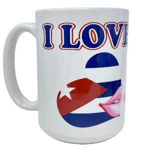 Ceramic Mug – "I Love You" Cuban Heart, 10 oz