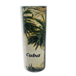 (4”) Shooter Glass with Tropical Palm Design