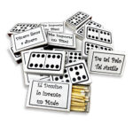 Matches with Domino Tile and Typical Cuban Saying (Real Matches) Pack of 6