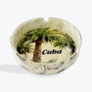 Ceramic Ashtray with Palm Trees