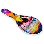 Ceramic Spoon Rest with beautiful Palm tree design Cuban Motifs