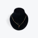 Delicate Chain Necklace with Sunstone Beads