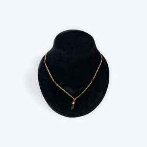 Delicate Chain Necklace with Sunstone Beads