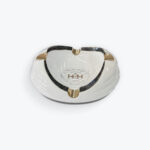 Gloss Ceramic Ashtray – Habanos Hermanos with Gold Rests