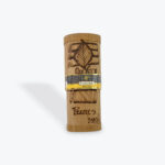 Handcrafted Wooden Cigar Tube – Puros 100% with Tobacco Leaf Design (3 cigars)