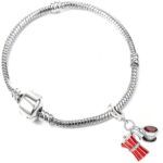 Bracelet with Pendant: Colorful Cuban Coffee Maker and Demitasse