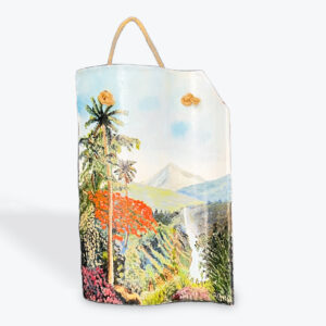 Hand-Painted Decorative Roof Tile - Square