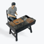 Cigar Roller Figurine – Handcrafted Artisan at Work