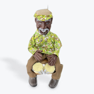 Musician Figurine – Handcrafted Cuban Decor