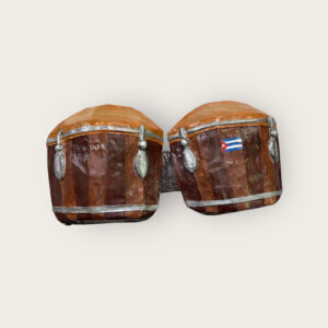 Papier-Mâché Bongo Drums Wall Decor – Cuban Flag