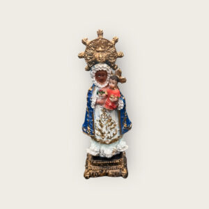 Our Lady of Regla – Decorative Figurine with Child and Ornate Halo