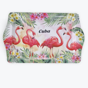 Cuba Tropical Flamingo Tray