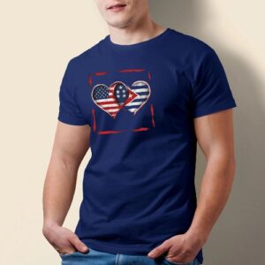 Cuban American Heart T-Shirt – Symbol of Heritage