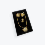 Sunburst Pearl Jewelry Set – Necklace, Earrings & Ring