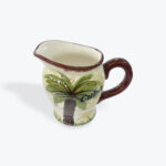 Hand-Painted “Cuba” Ceramic Pitcher – Palm Tree Design