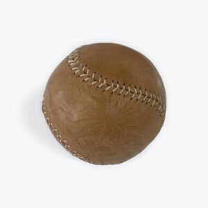 Handcrafted Leather Baseball with Embossed Design