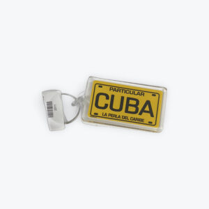 Cuban License Plate Keychain – “La Perla del Caribe”