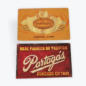 Partagás Vintage Metal Sign – Cuban Tobacco Factory 12" x 8"