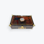 Habanos y Hermanos Luxury Cigar Humidor – Gold Trim with Hygrometer