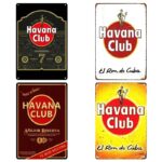 Havana Club Vintage Metal Posters – 8" x 12"