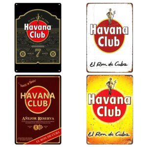 Havana Club Vintage Metal Posters – 8" x 12"