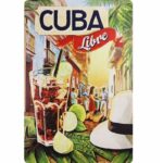 Cuba Libre Vintage Metal Sign 8" x 12"