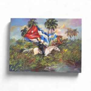 Hand-Painted Canvas 40x30 – Cuban Heritage Collection