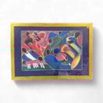 Framed Art 39x27 – Colorful Jazz Scene