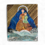 Madonna of the Sea – Mixed Media Art on Wood