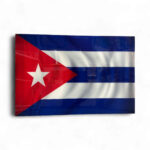 Cuban Flag – Acrylic Art (48x32)
