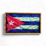 Cuban Flag on Wood (38 x 22) – Unique Wall Art