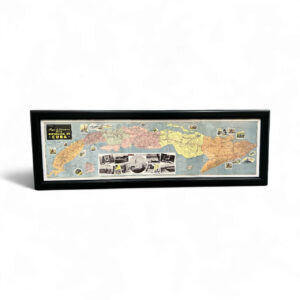 Vintage Map of Cuba – Panoramic Wall Art